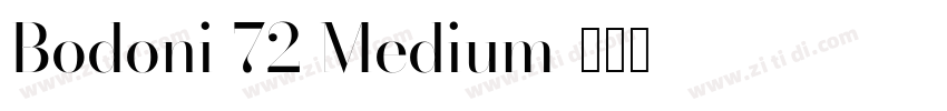 Bodoni 72 Medium字体转换